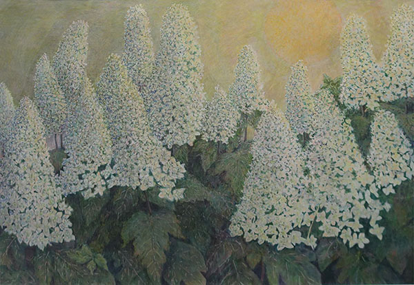 第72回 光陽展　会友　坂栄 和子　（ｻｶｴ ｶｽﾞｺ）　　輝き　（水）　変50